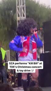 SZA performing at TDE's Christmas concert toy drive 🎁 #sza #christmas... |  TikTok