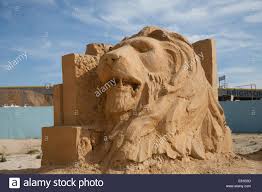Sand Sculpture Lion High Resolution Stock Photography and Images - Alamy