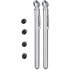 Amazon.com: Valve-Loc Tire Pressure Gauge 10-60 PSI | Heavy-Duty Chrome  Metal Head, Glow in The Dark Faceplate, Measurement Tool for Cars, Trucks,  RVs and Bicycles, Includes 4 Black Stem Caps : Automotive