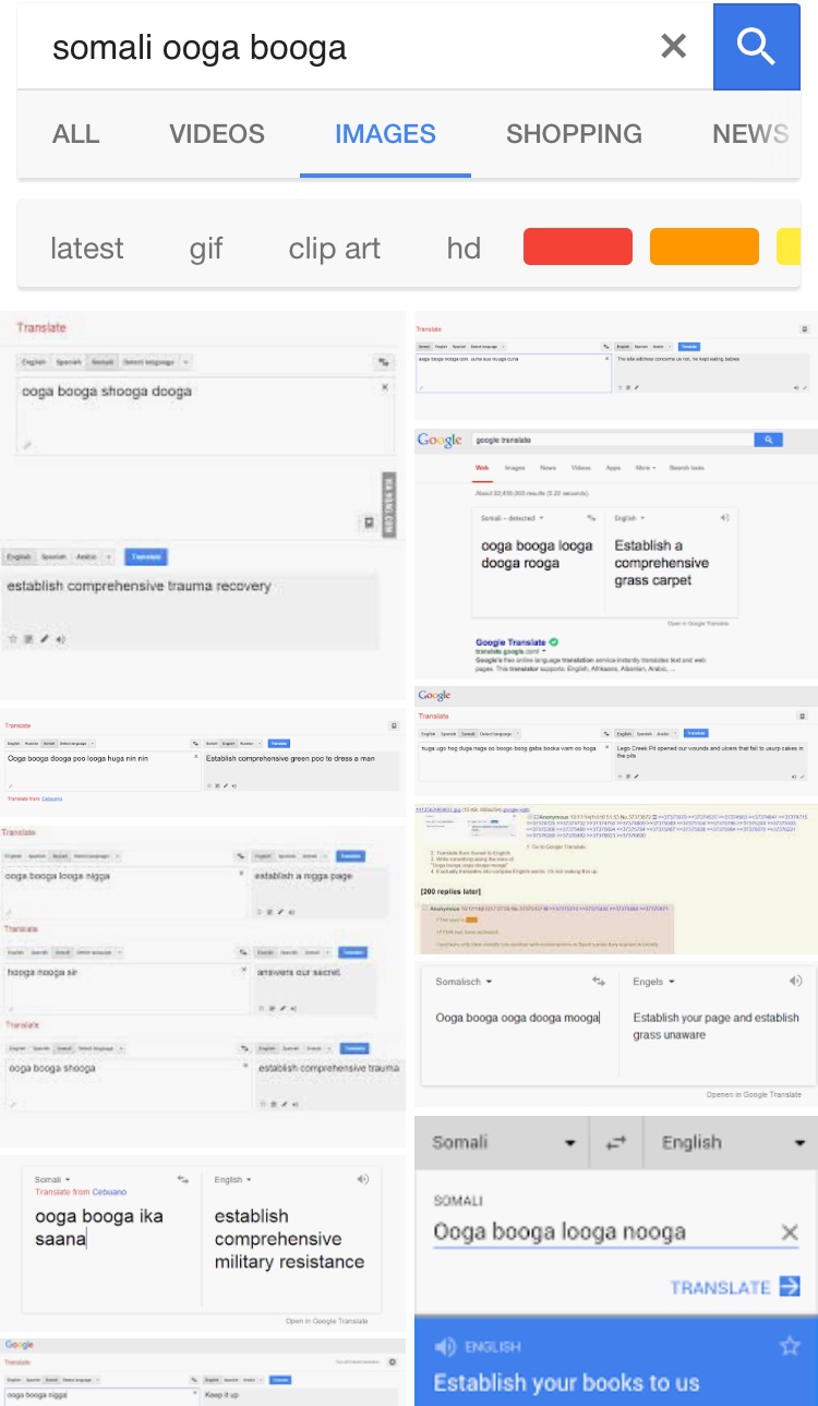 Google Translate And The Somali Language Ooga Booga Somali