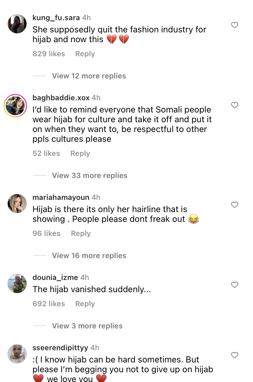 HIJABI MODEL Halima Aden getting attacked for showing her hair | Somali ...