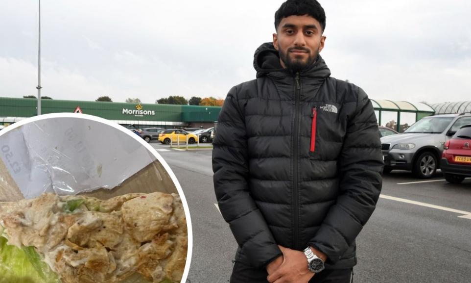 Abdul Haibismillah, 23, who works in Idle has been left disgusted after a blunder by Morrisons...jpg