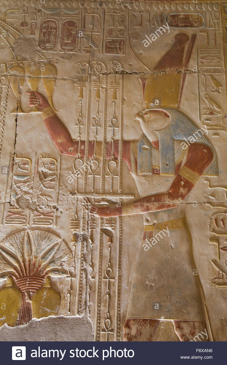 bas-relief-of-the-god-horus-temple-of-seti-i-abydos-egypt-F6XAN6.jpg