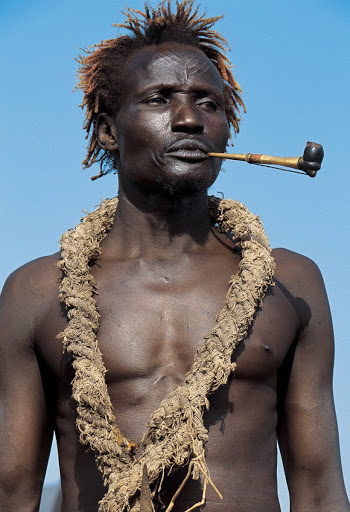 dinka man with a pipe.jpg