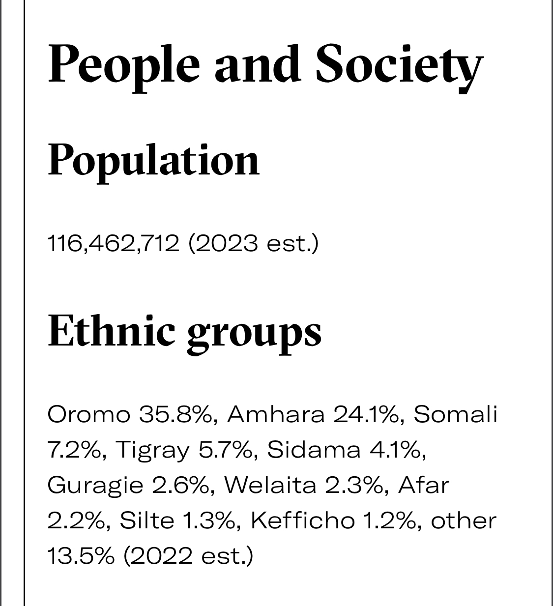 Population of the Somali ethnic group was 24,973,812 in 2023 according