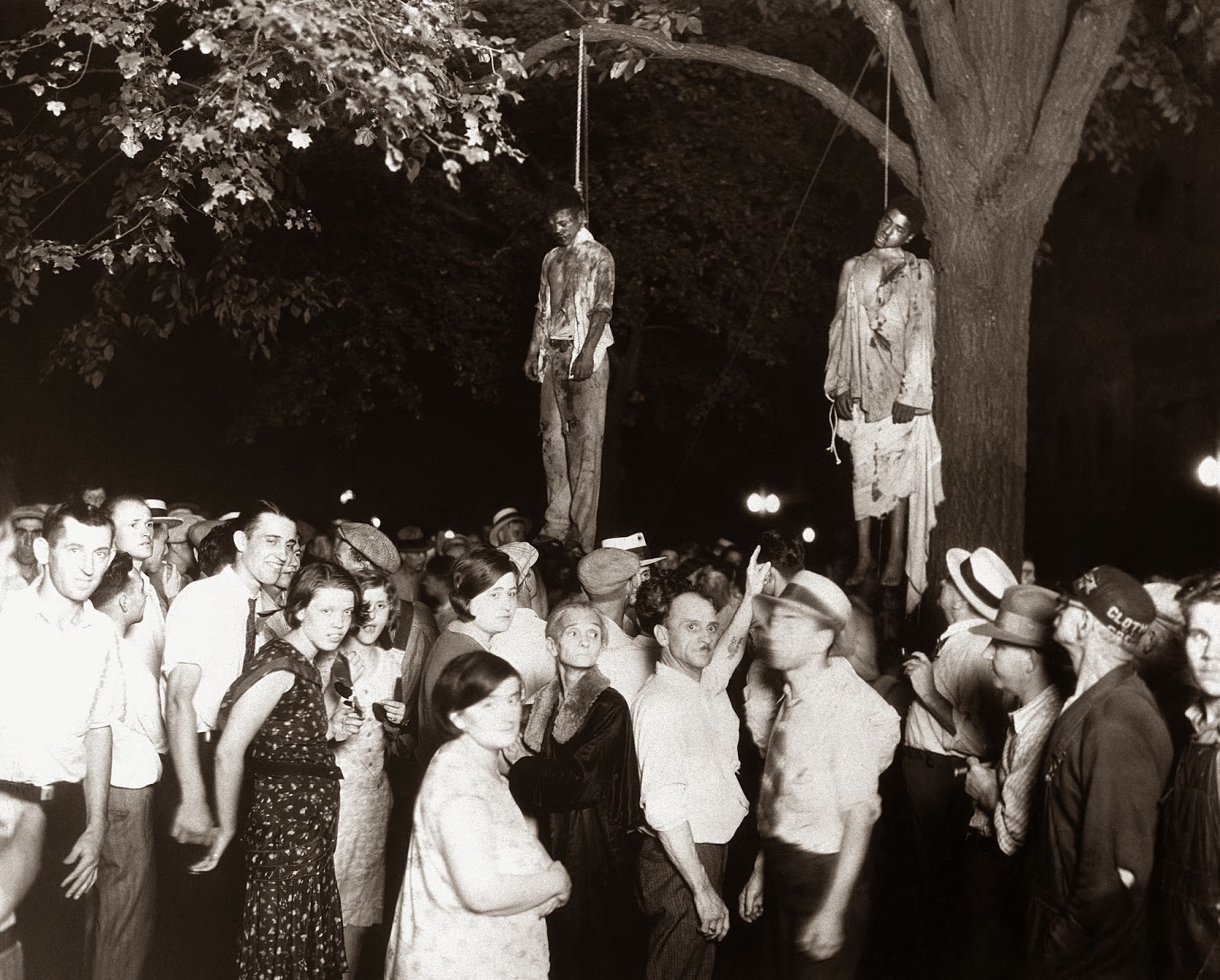 The lynching of Thomas Shipp and Abram Smith, Marion, Indiana, 1930.jpg