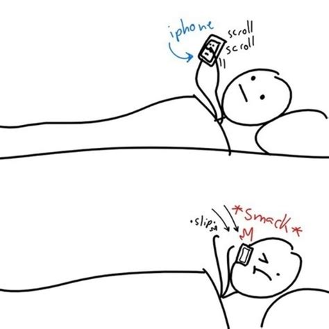 Phone falls on face Memes