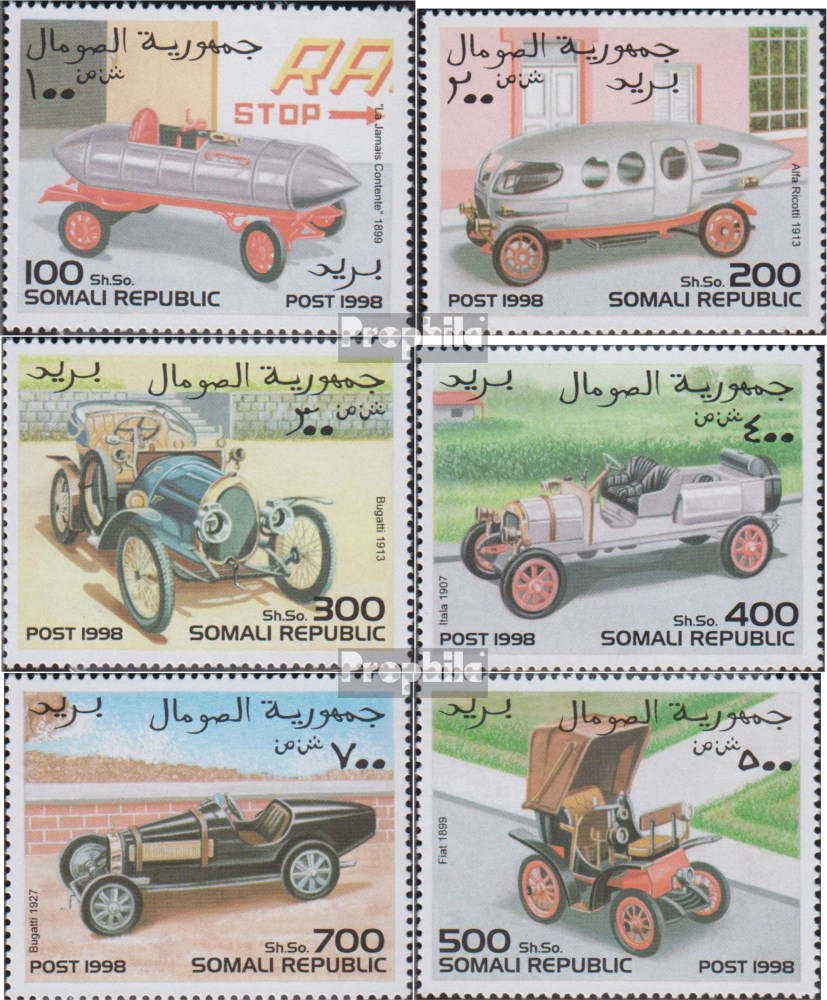 Afrika | Nord- und Ostafrika | Somalia | Somali Republic | 1998OA-1998 die  Legalität dieser Ausg. ist ungeklärt | postfrisch | 1998 Oldtimer | Price:  4,00 EUR.