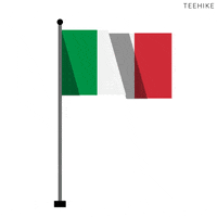 Italy Flag GIF by Teehike