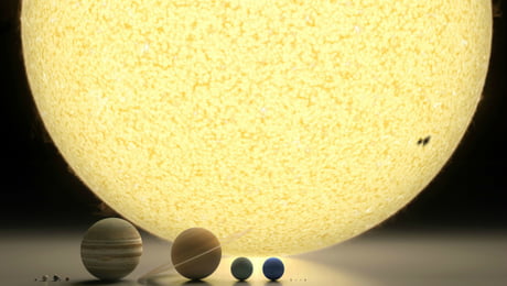 Solar System to Scale