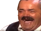 Risitas big spanish bag laughing closeup sticker