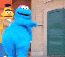 Cookie Monster Dancing GIF