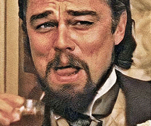 Leo DiCaprio Laughing Meme Face Mask