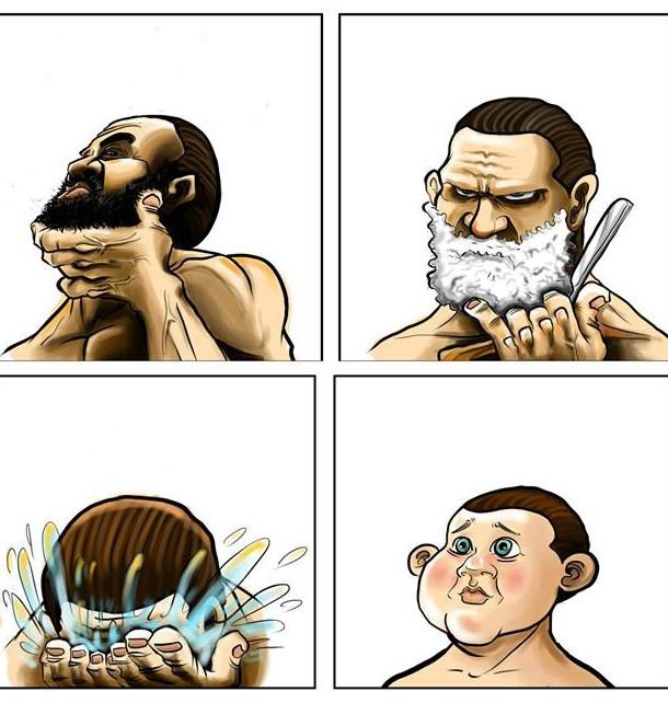 Beard Shaving Comic Parodies | Know Your Meme