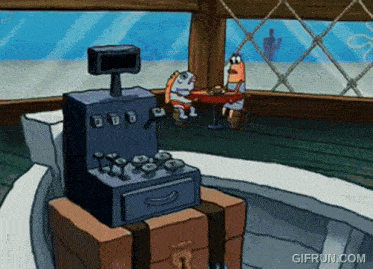a cartoon scene from spongebob squarepants with the website gifrun.com in the corner