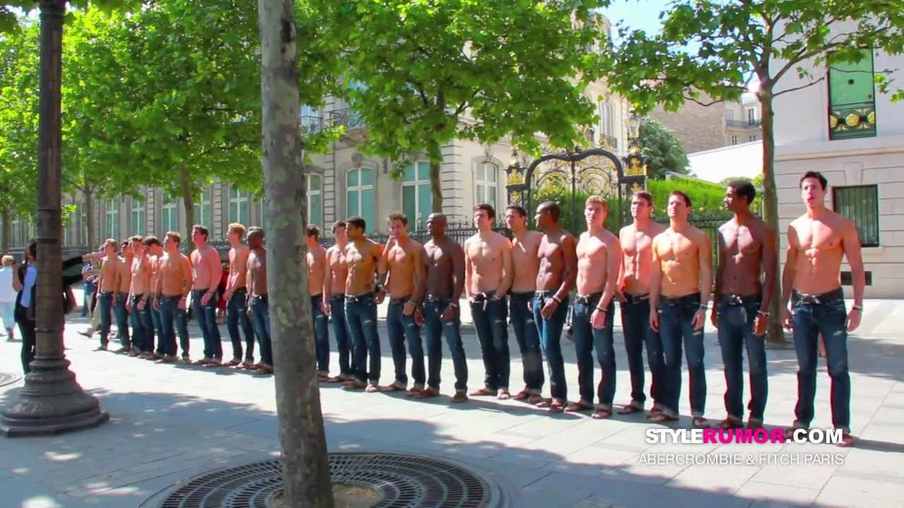 Shirtless Male Models Invade Paris