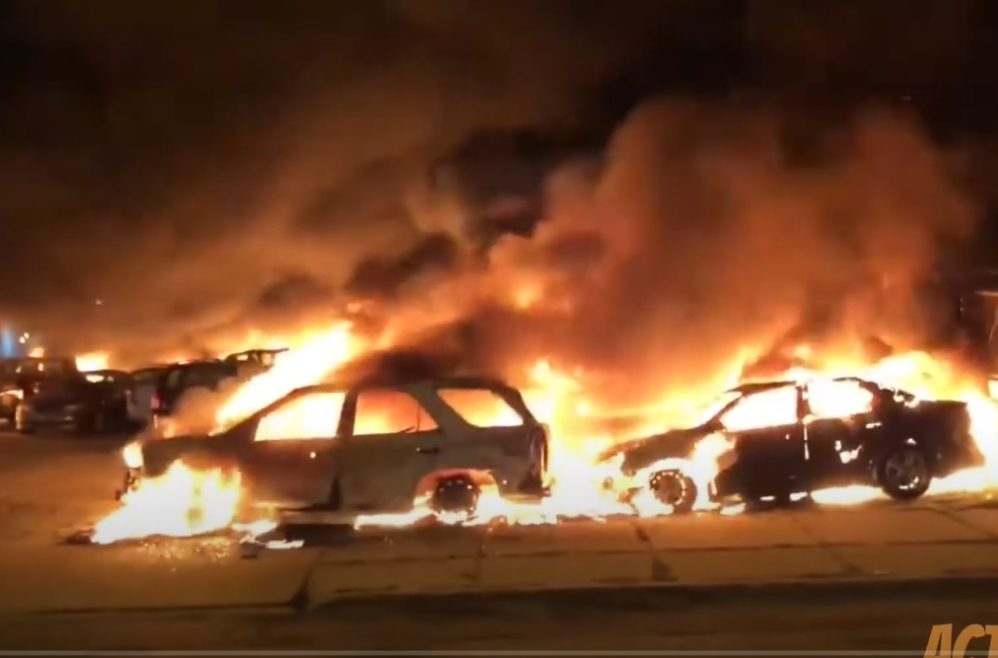 Fires Burn In Kenosha, Wisconsin After Rioters Set Church Ablaze