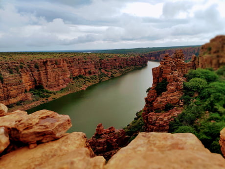 Gandikota- The hidden grand canyon of INDIA: This Spectacular George formed by the River Pennar between Erramala Hills. Located in Kadappa District of Andhra Pradesh
