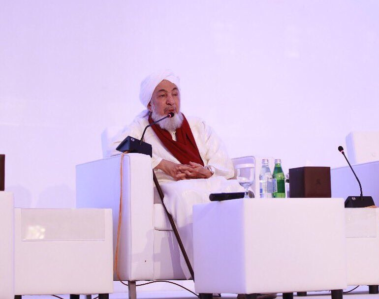 Sufi Sheikh Abdallah bin Bayyah head of the UAE's Fatwa Council  (via twitter)'s Fatwa Council  (via twitter)