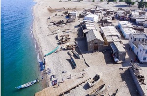 Construction of Maydh fishing jetty in the Sanaag region
