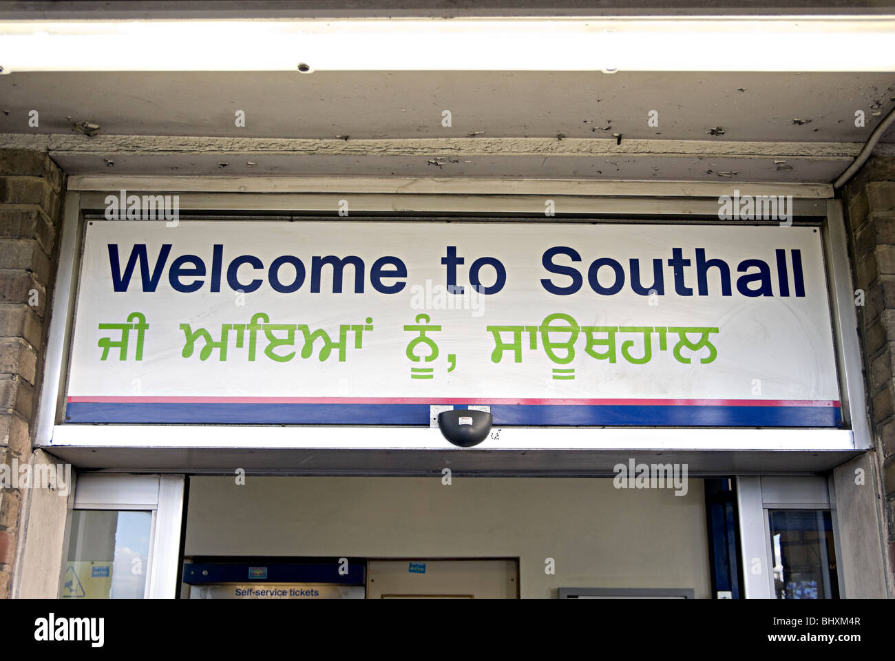 welcome-to-southall-rail-sign-in-west-london-off-the-broadway-a-large-BHXM4R.jpg