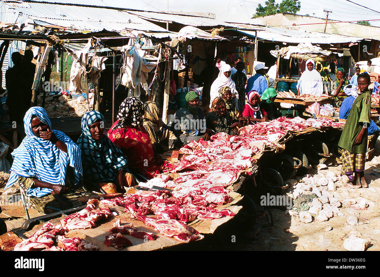 women-selling-fresh-goat-meat-at-galkayo-market-in-somalia-DW36EG.jpg