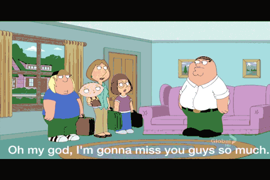 When your wife and kids are leaving the house... - GIF on Imgur