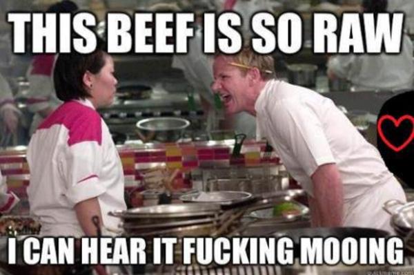 Raw Beef | Gordon Ramsay | Know Your Meme