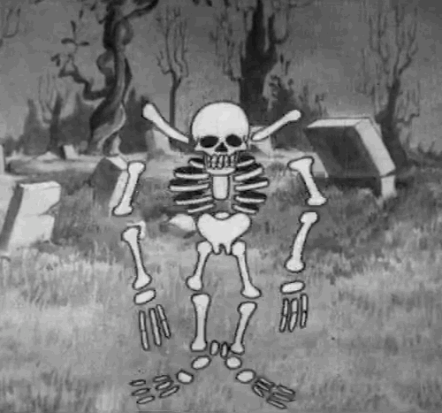 The Skeleton Dance (1929) | Vintage cartoon, Cartoons love, Aesthetic anime