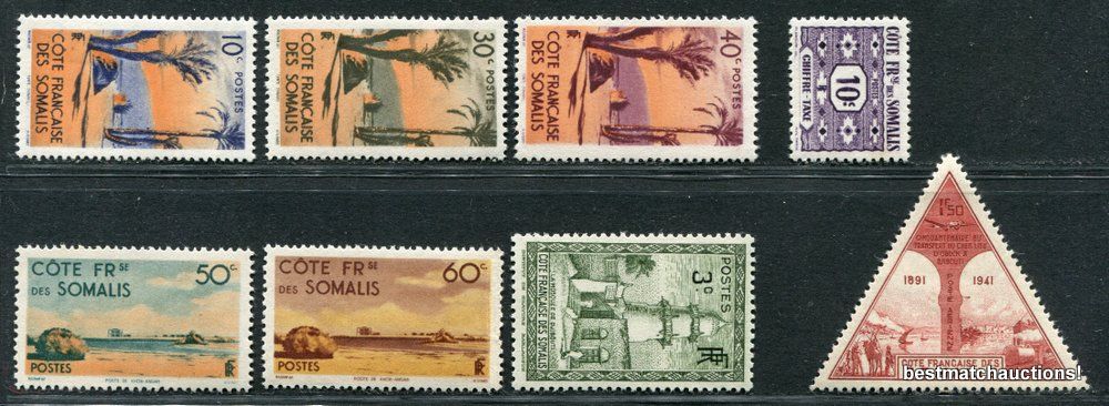 SOMALIA Mint Stamps COTE FRANCAISE DES SOMALIS Triangle | Somali, Stamp,  Somalia