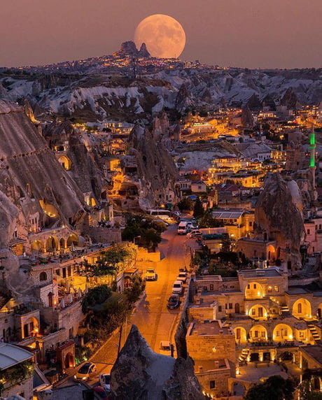 This amazing view in Cappadocia, Turkey