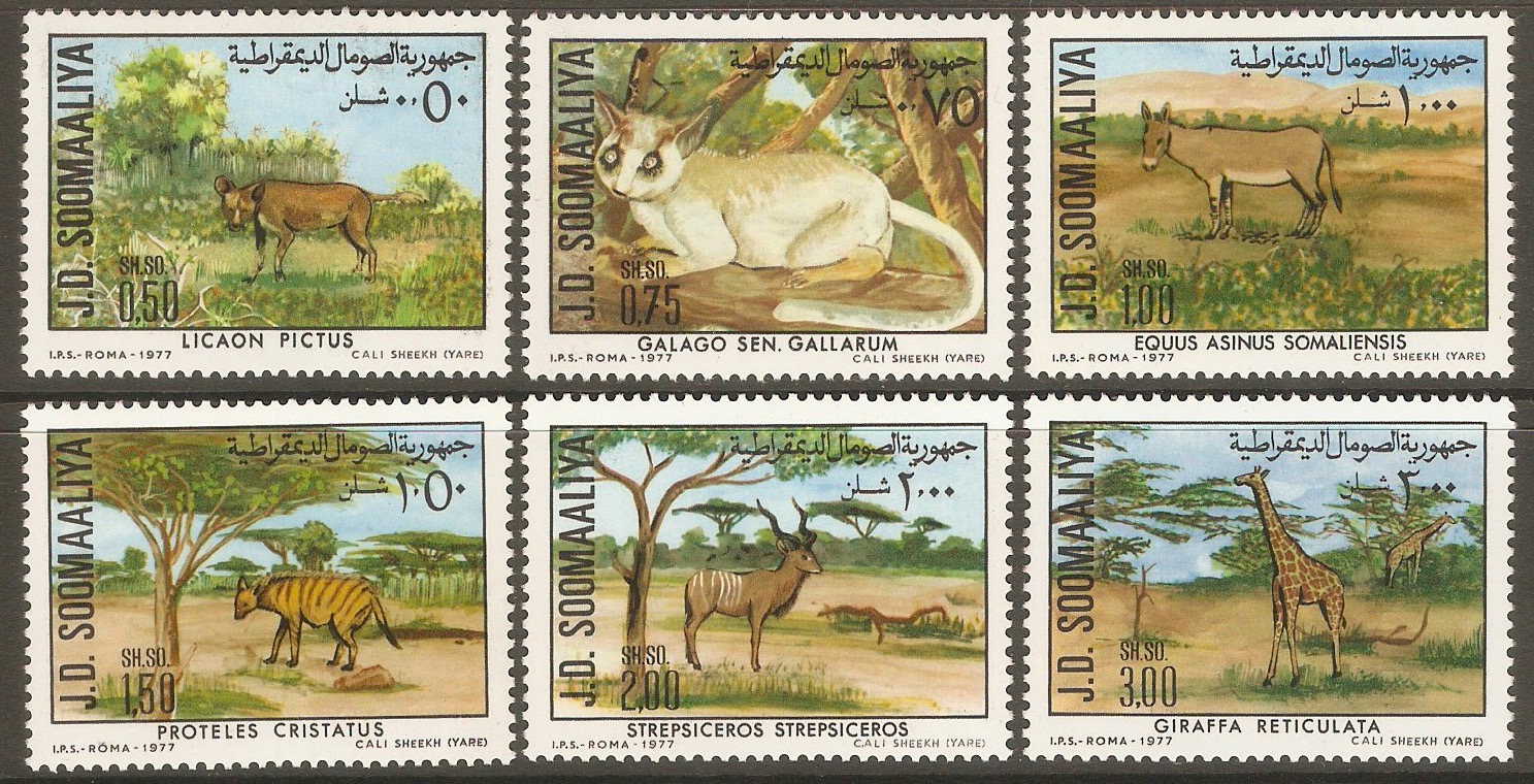 Somalia 1977 Protected Animals set. SG605-SG610. [50491] - £2.54 : Kayatana  Stamps, Postage Stamp Store with a Worldwide Catalogue