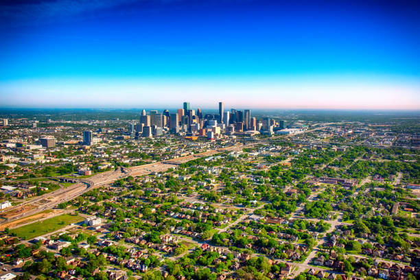 aerial-view-of-the-houston-metropolitan-area-picture-id1143765838