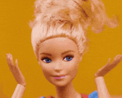 Barbie Reaction GIF by MOODMAN