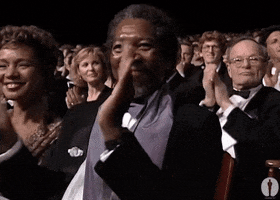 Morgan Freeman Applause GIF by The Academy Awards