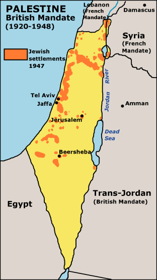 File:Map of Jewish settlements in Palestine in 1947.png ...