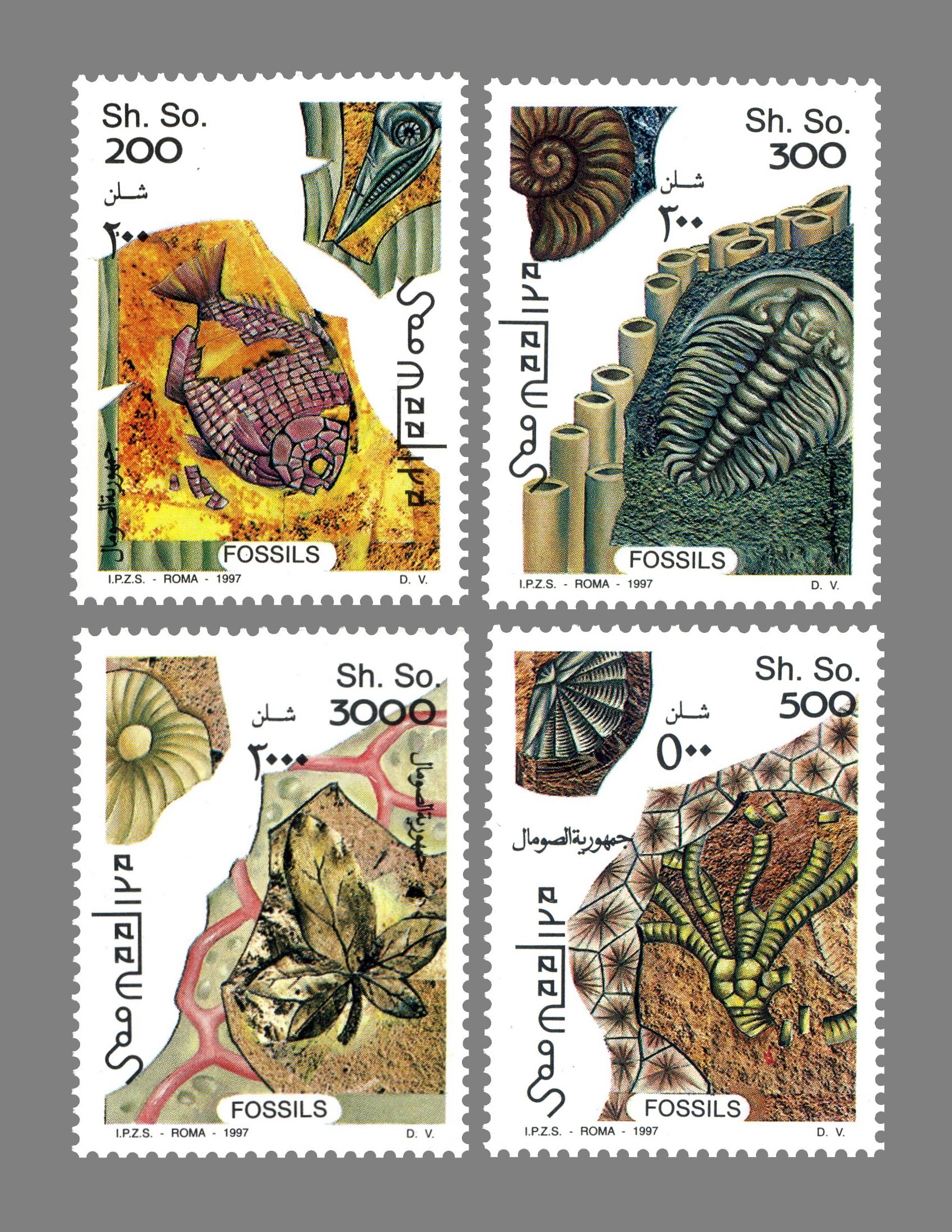 Paleophilatelie.eu - paleontology related stamps of Somalia